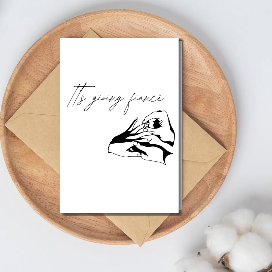 Engagement cards - may the only pain in your life be champagne
