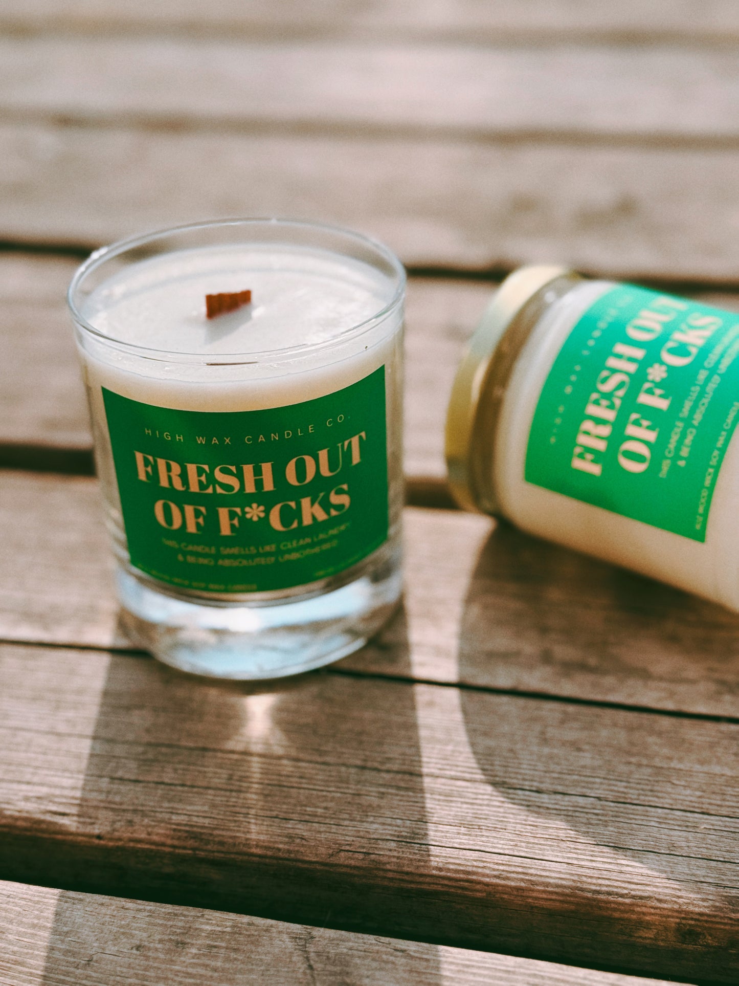 9oz/10oz whiskey jar / conversation candles - fresh laundry