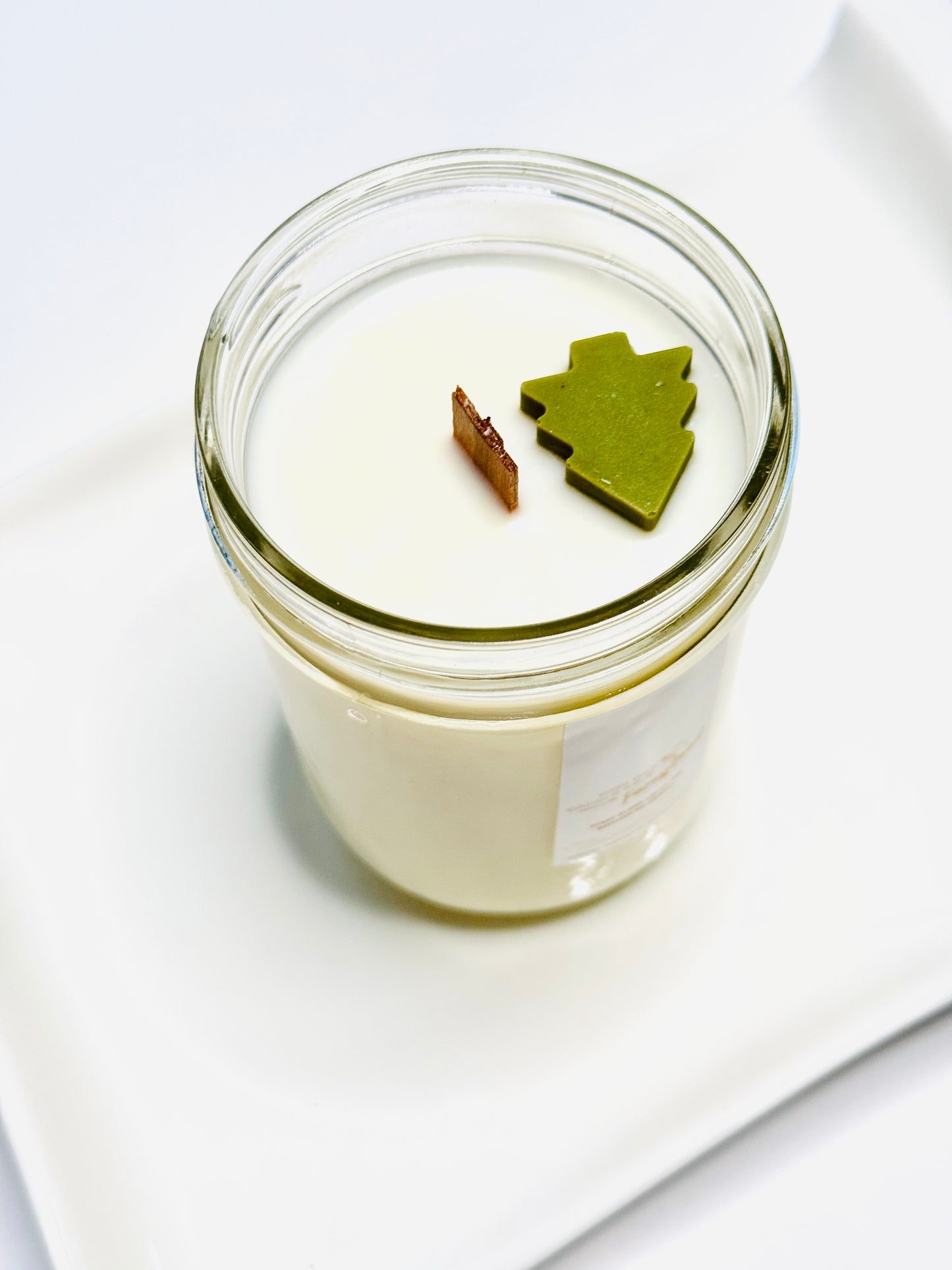 Thrifted glassware candles - Wintertease *seasonal fave*