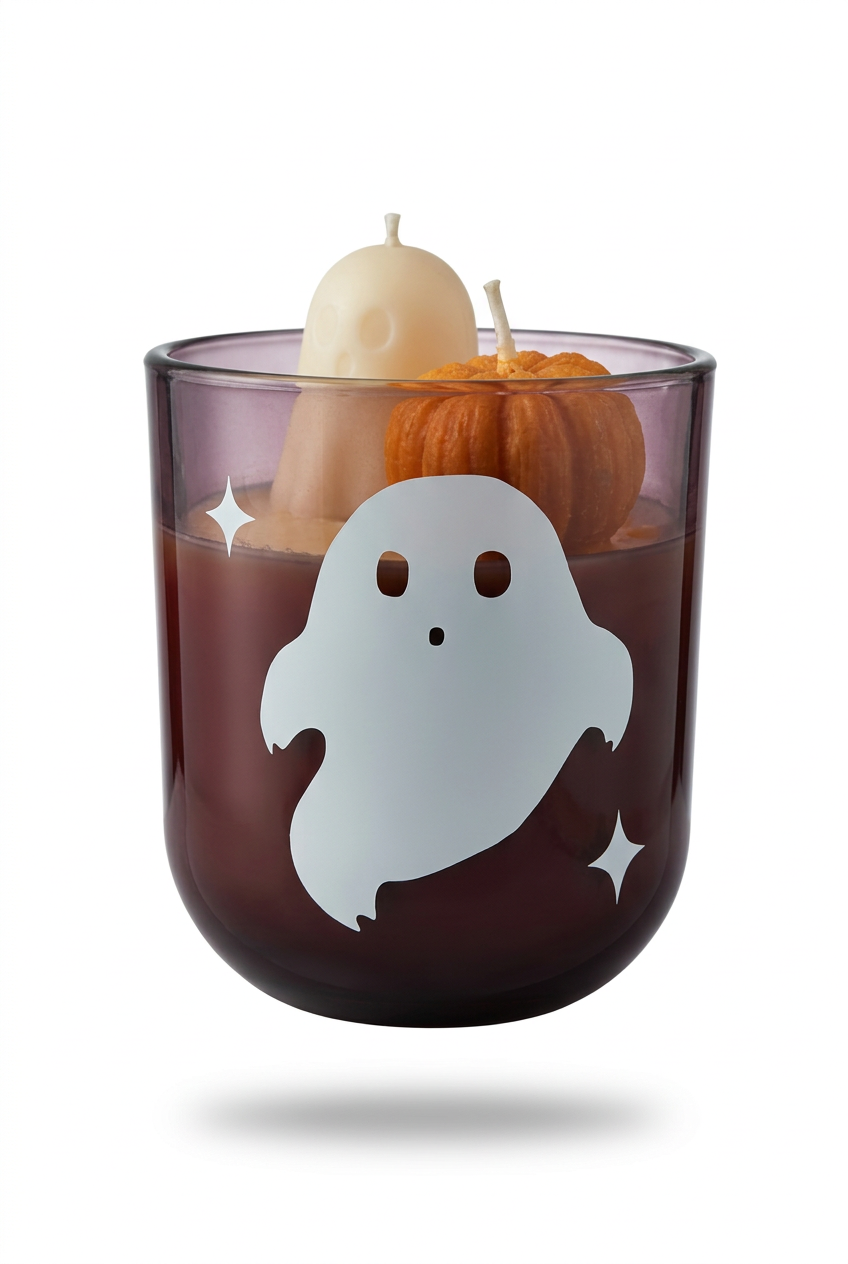 BLUEBERRY FRITTER | 10oz thrifted curated Glassware Candle | High Wax Candle Co.