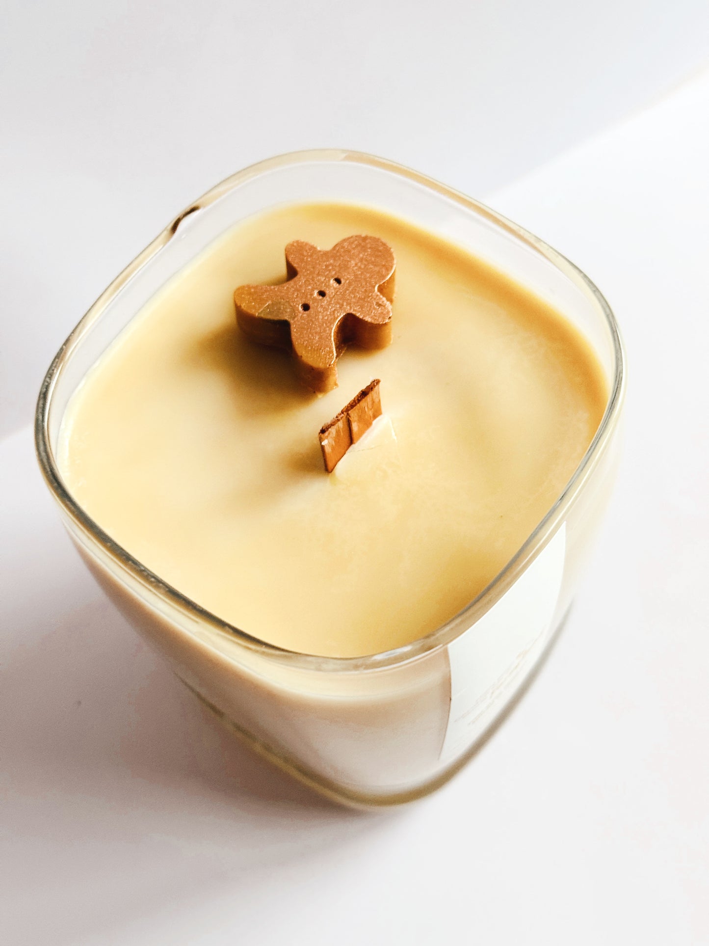 Thrifted glassware candles - Gingerbread