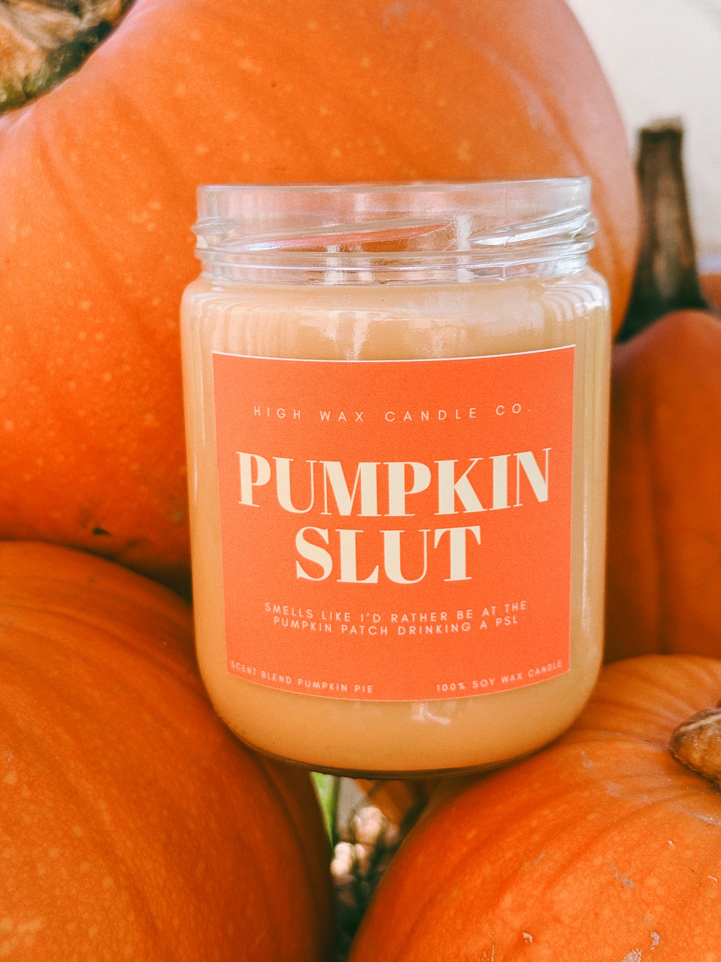 9oz/16oz conversation candles - pumpkin caramel
