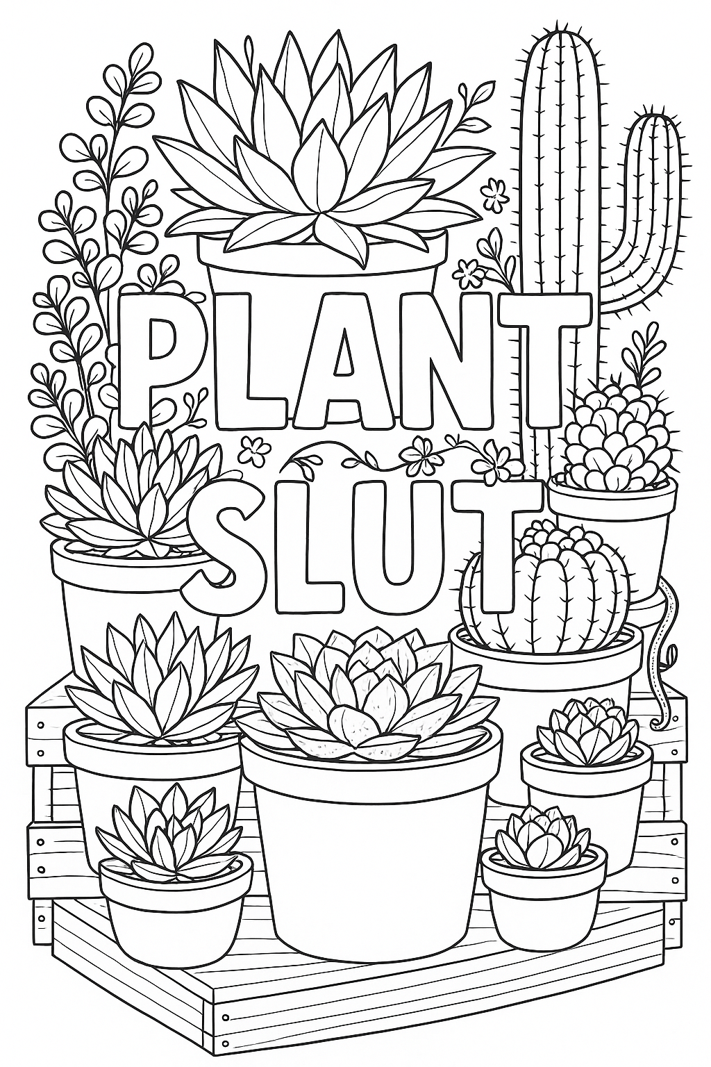 MColouring pages *DOWNLOAD OPTION AVAILABLE* - Plant Slut