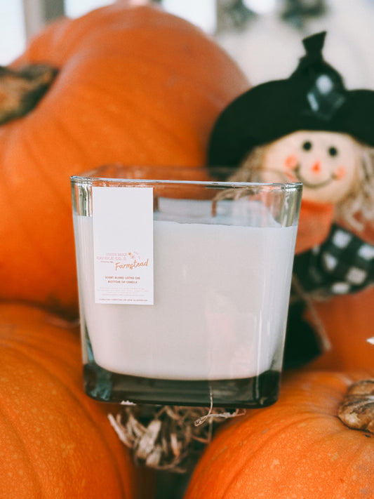 Thrifted glassware candle - mad moon (top seller)