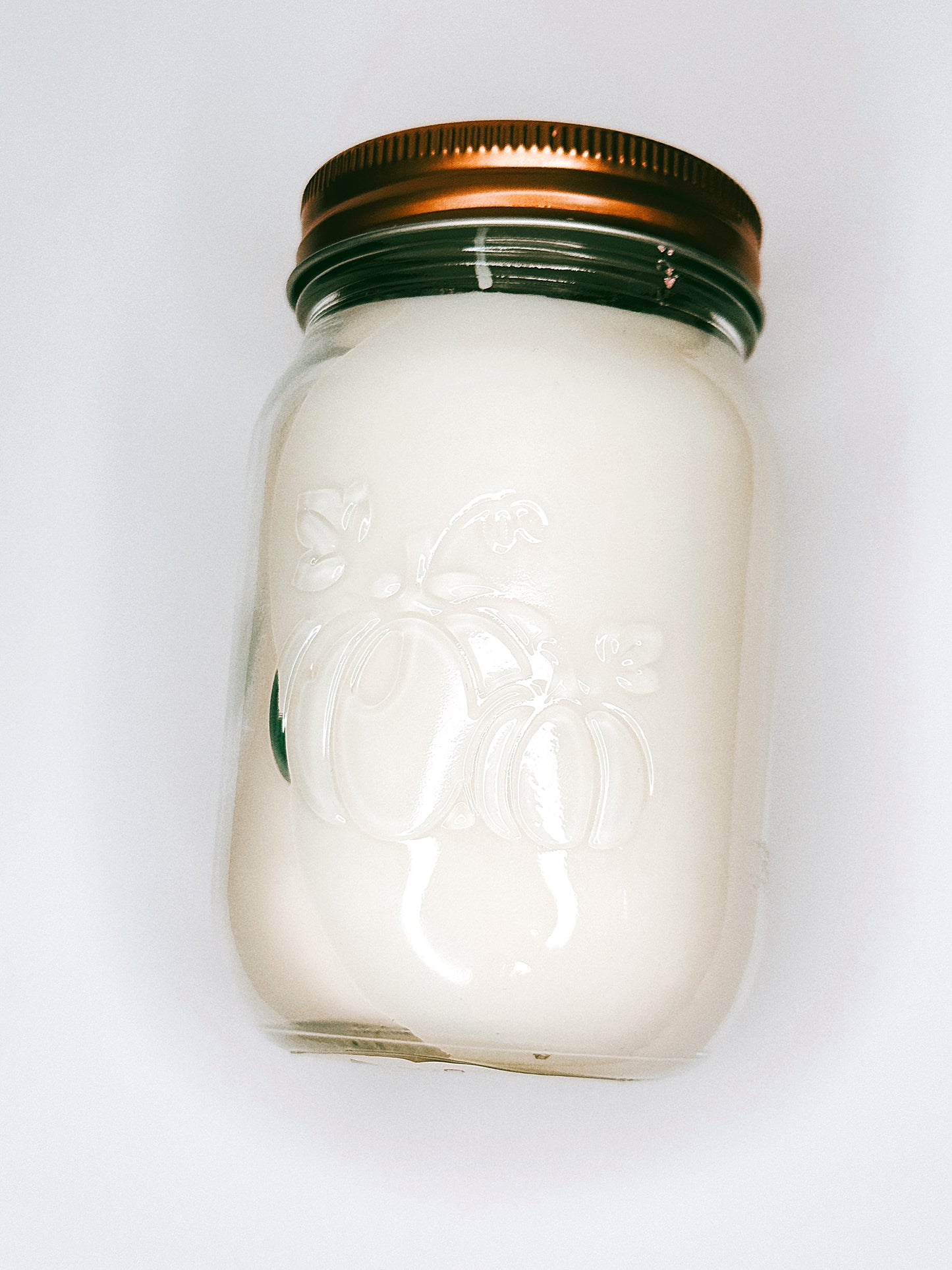 New curated glassware candles - pumpkin pie