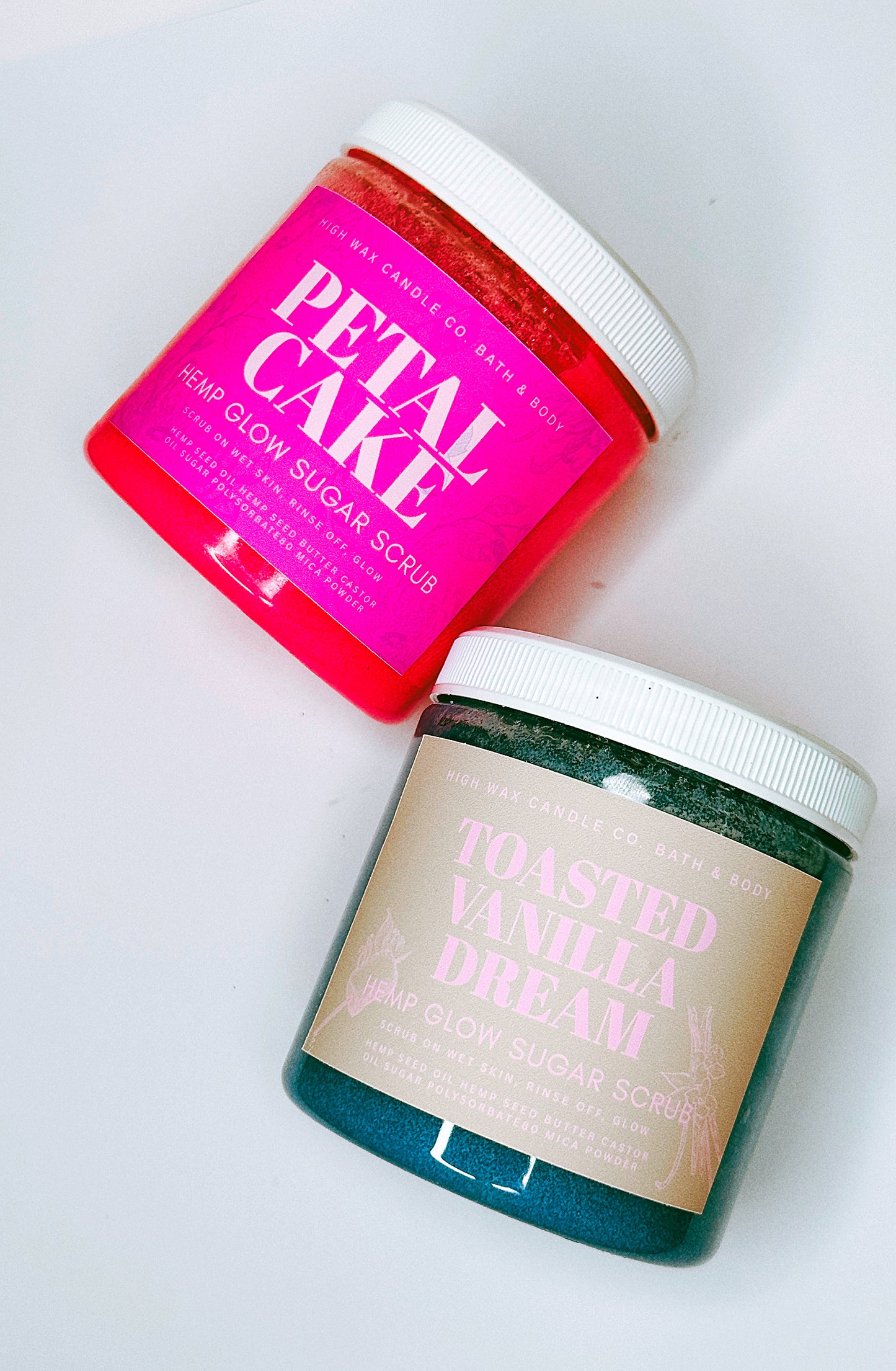 Hemp glow sugar scrub - assorted scents