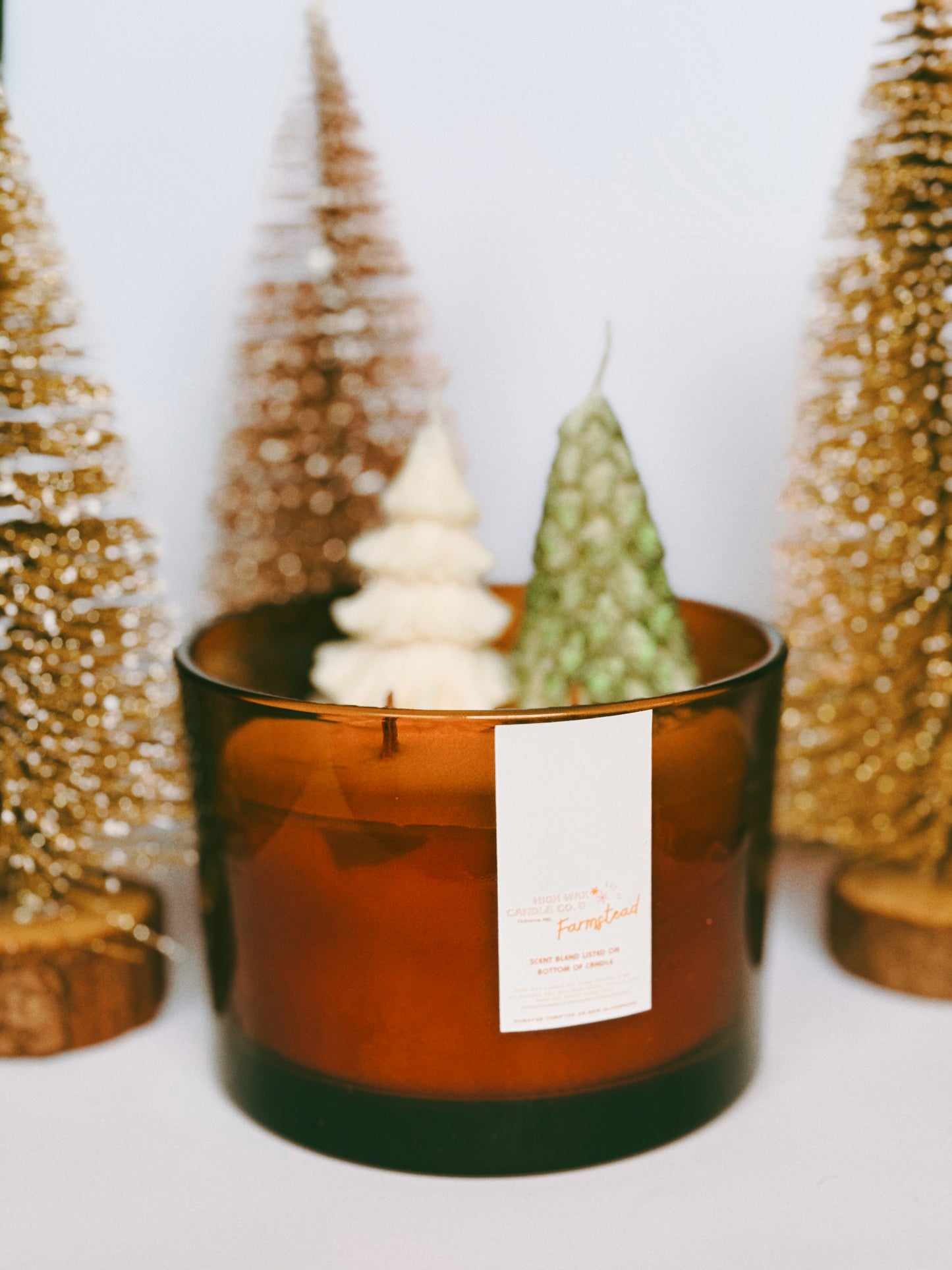 Thrifted glassware candles - blood orange marmalade