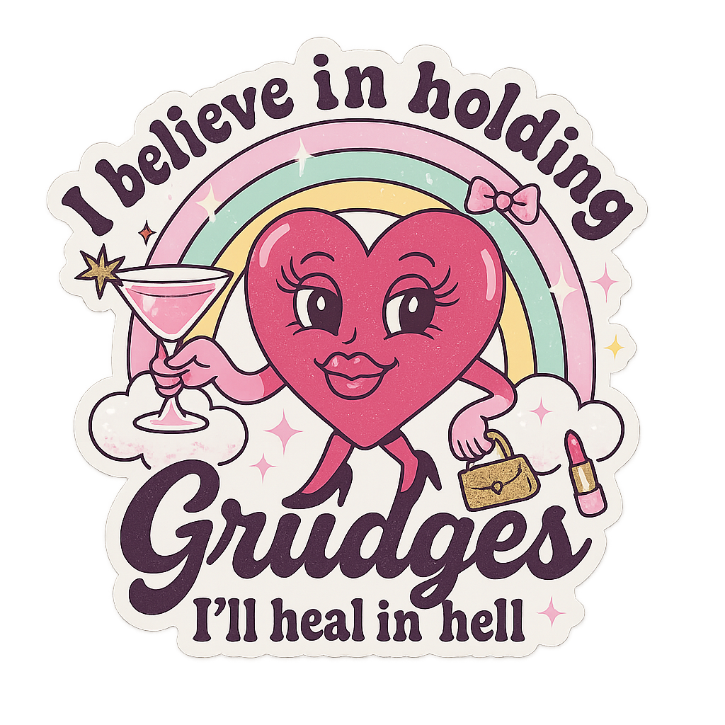 Sticker - I believe in holding grudges, I’ll heal in hell