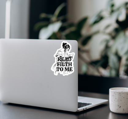 Sticker - read filth to me