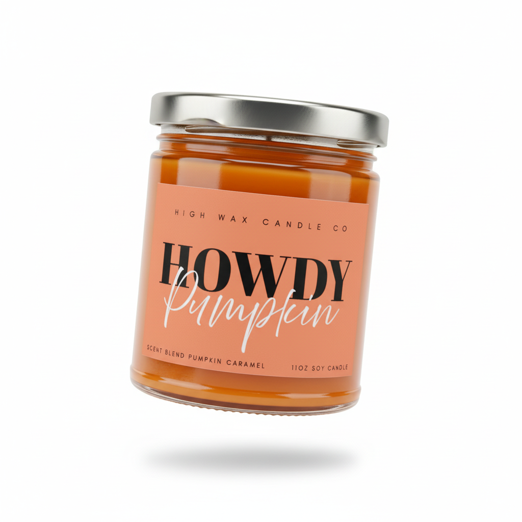 Pumpkin Caramel Vanilla | 9oz Soy Candle | High Wax Candle Co. (Copy)
