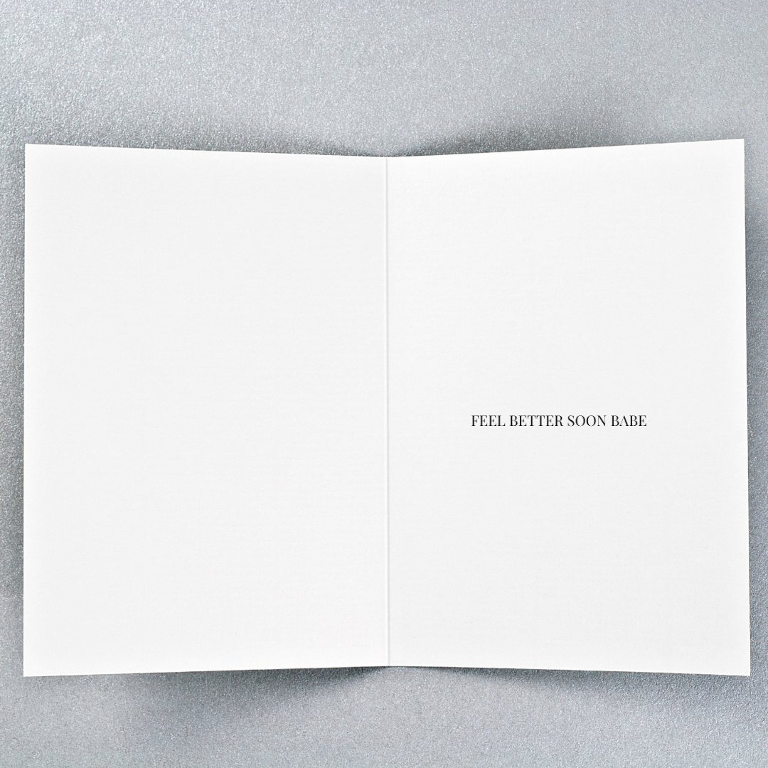 Get well / rest greeting cards - self care is important, rest and take time for you