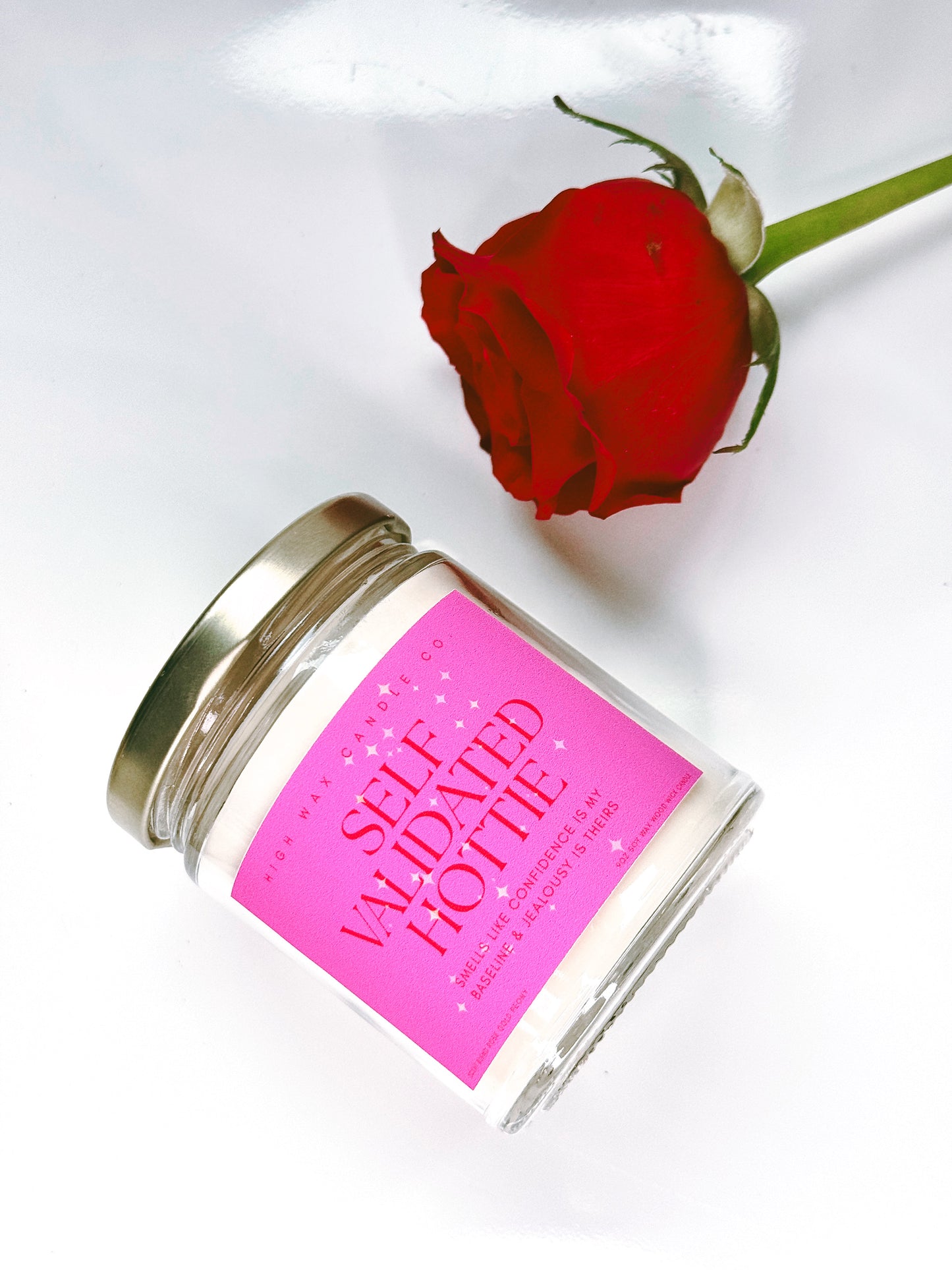 9oz conversation candles - Rose Gold Peony