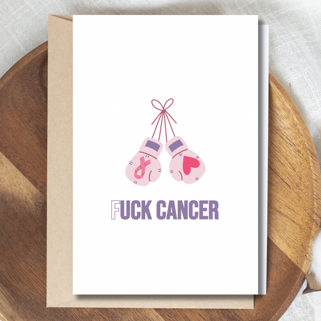 Get well / rest greeting cards - Fuck cancer