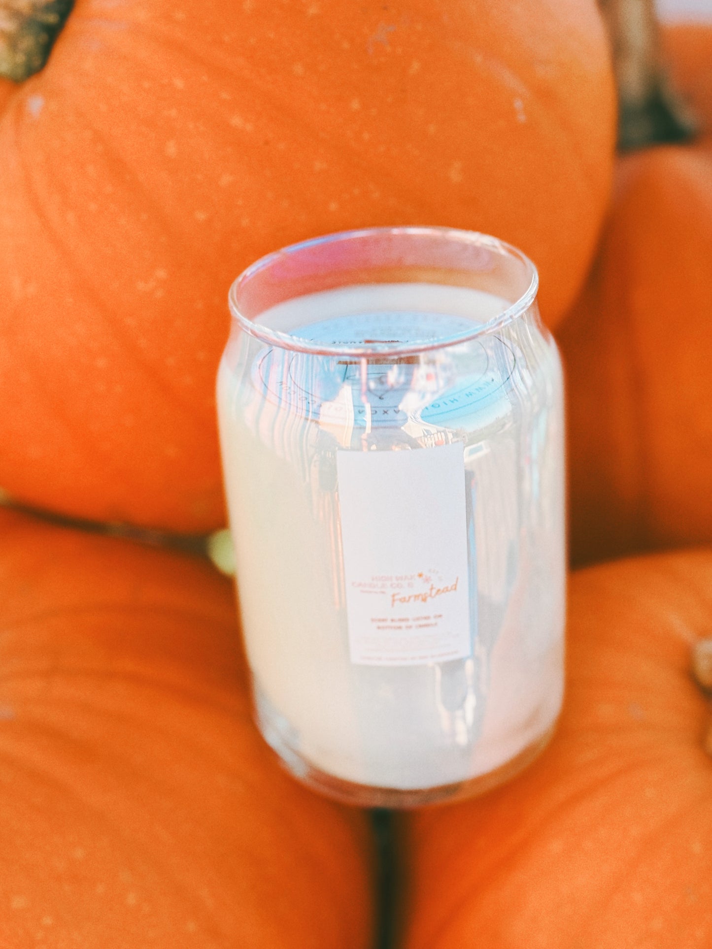 Thrifted glassware candles - harvest jubilee or pumpkin caramel