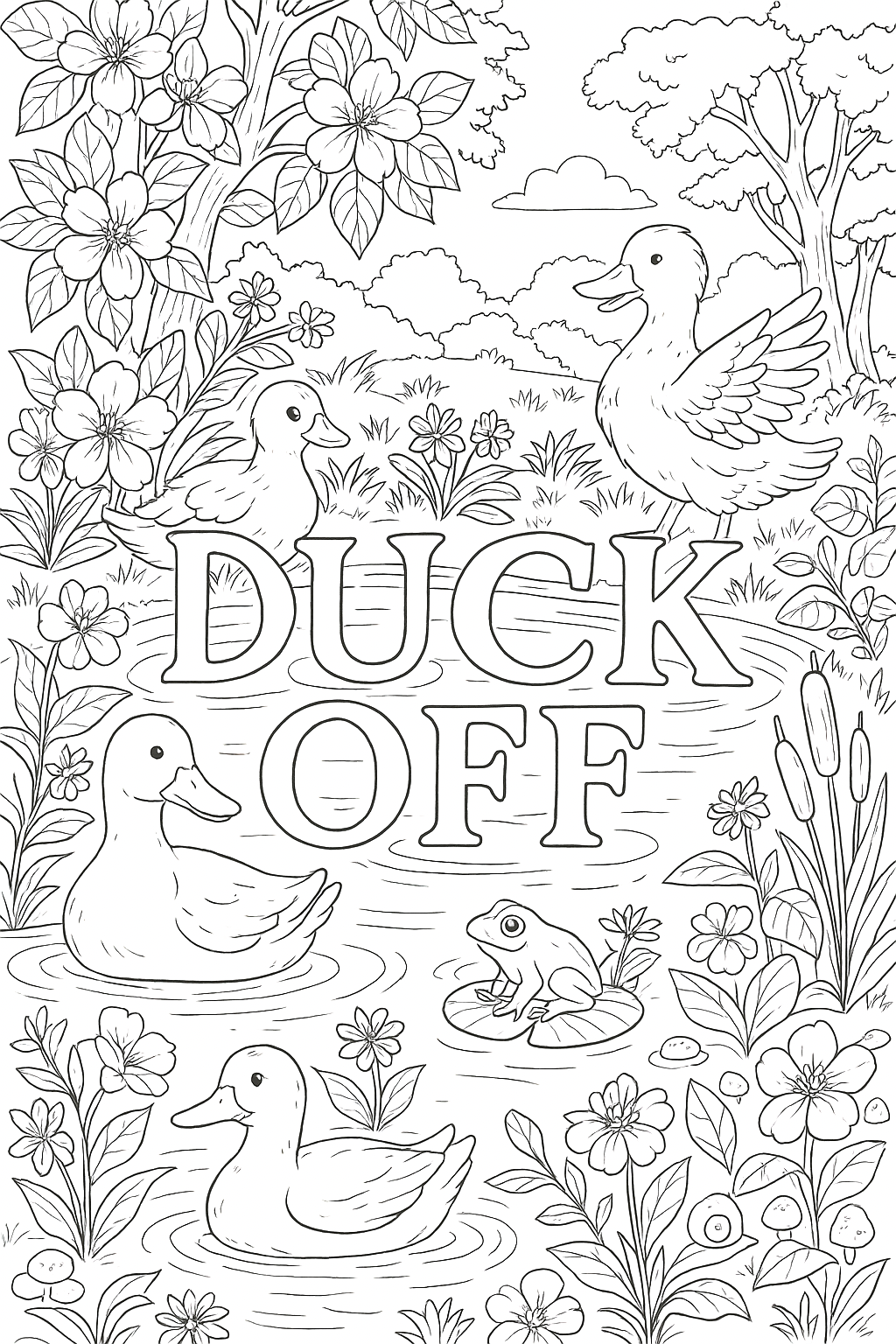 Colouring pages *DOWNLOAD OPTION AVAILABLE* - Duck Off