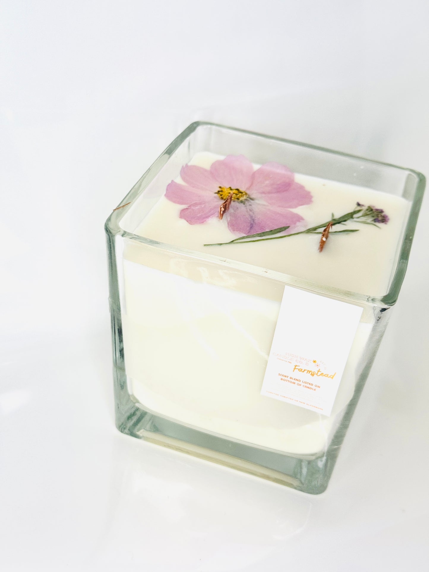 Thrifted glassware candle jar - True Lilac *top requested scent for Spring*
