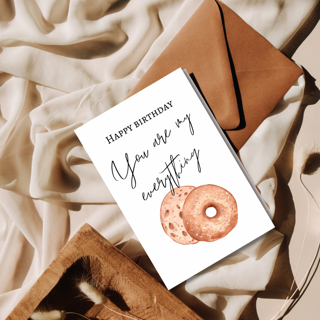 Birthday card - you are my everything to me