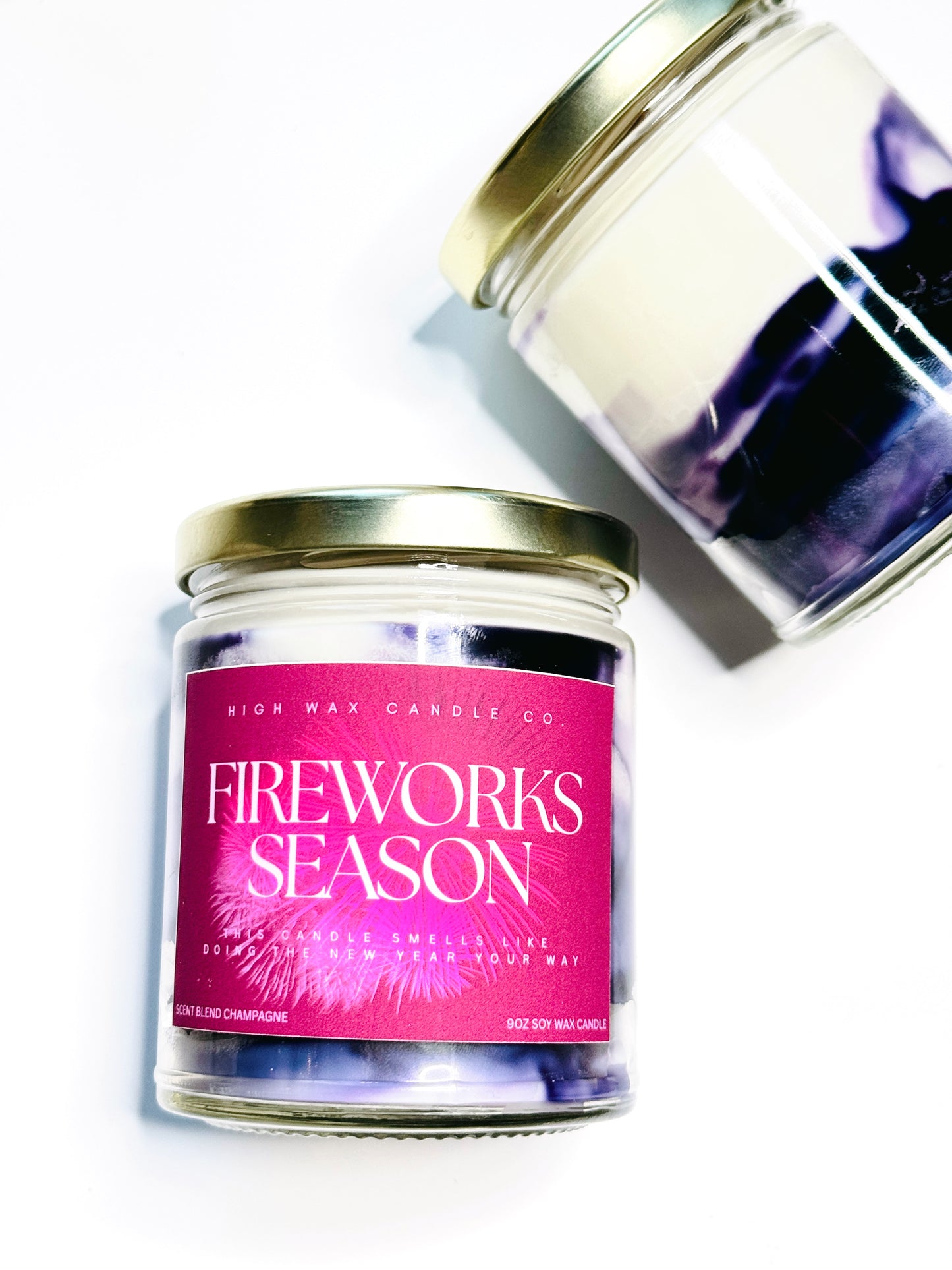 9oz conversation candles - Champagne *must try* marble candle