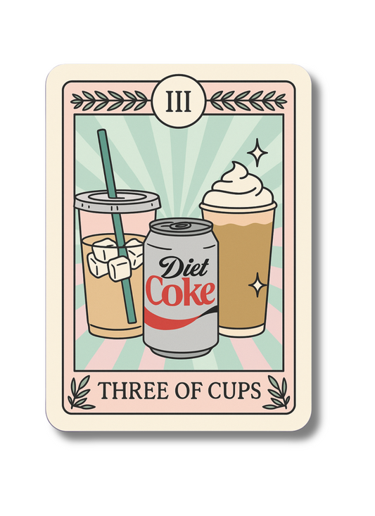 Sticker - Three of cups