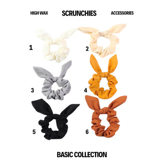 Hair scrunchies the bunny ear collections - basic