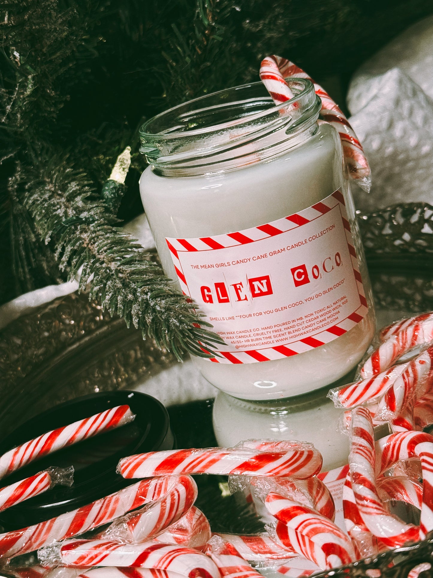 12.5oz conversation candles - candy cane mocha