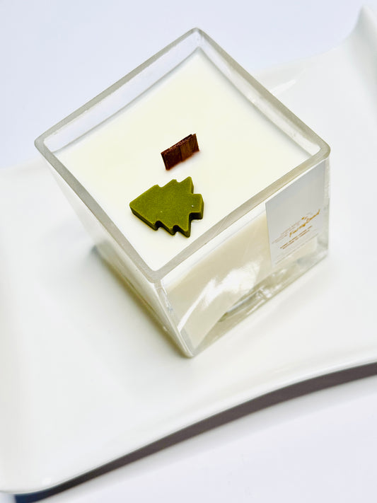 Thrifted glassware candles - Lemon Shortbread