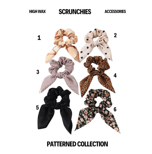 Hair scrunchies the bunny ear collections - patterned