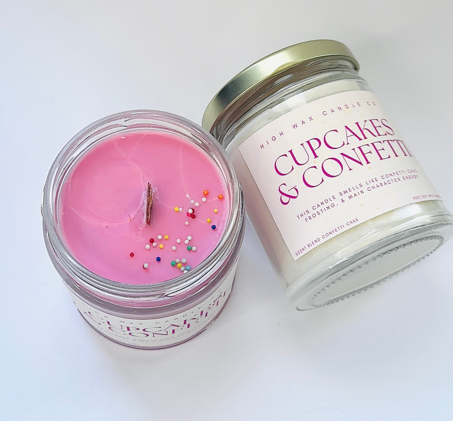 9oz conversation candles - Confetti Cake