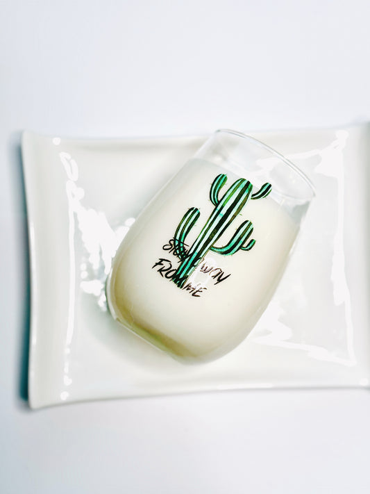 Thrifted glassware candles - sea salt & sage *rotational fave scent*