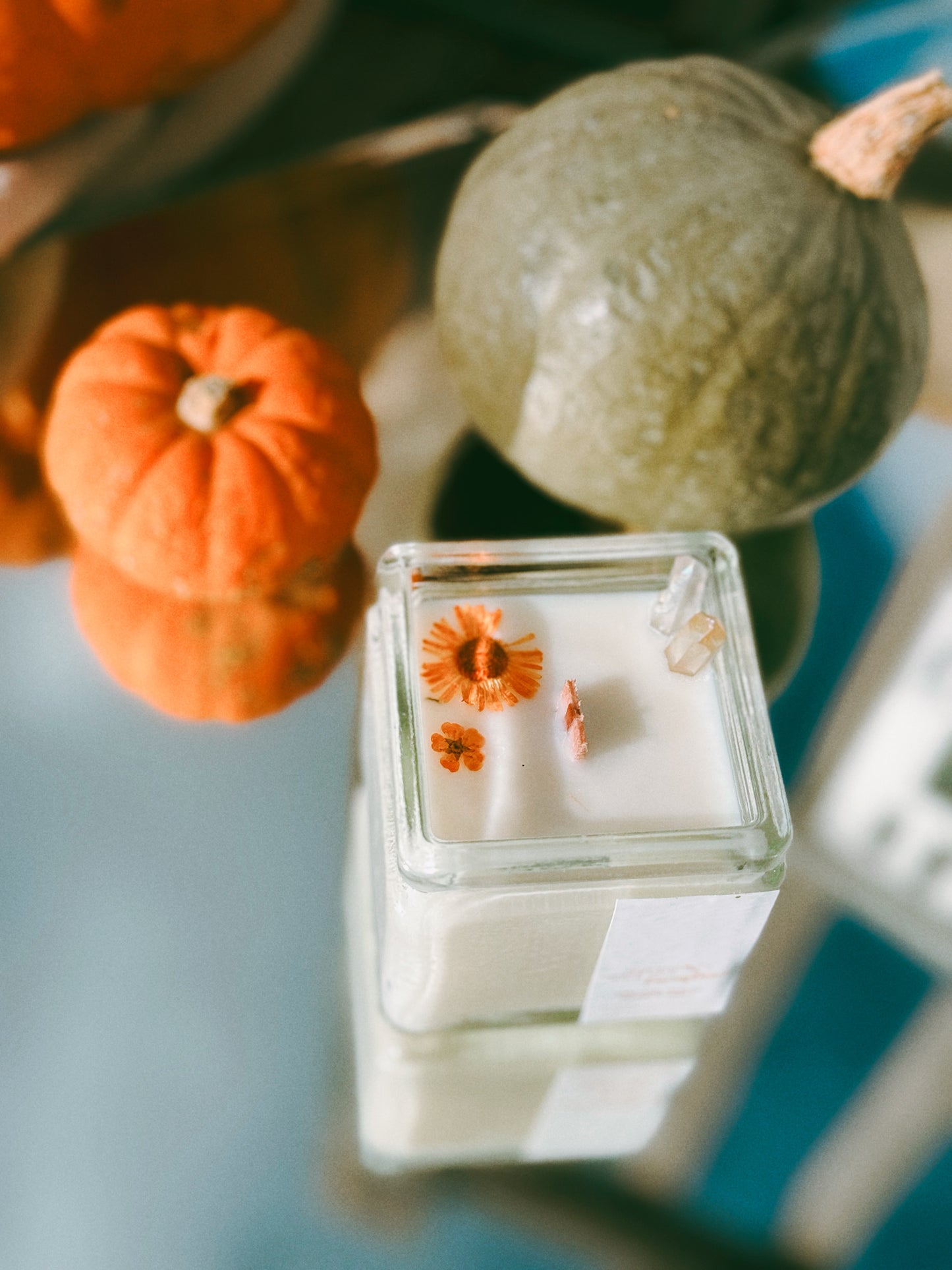 Curated Thrifted glassware candles - earl grey tea