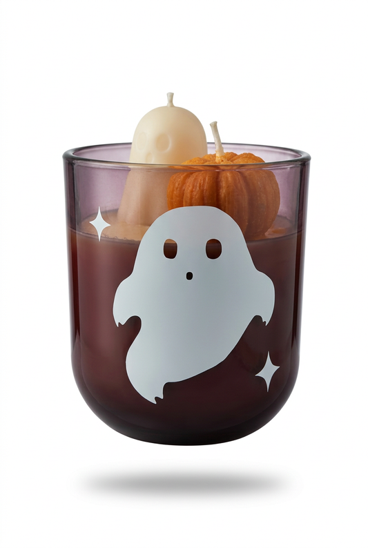BLUEBERRY FRITTER | 10oz thrifted curated Glassware Candle | High Wax Candle Co.