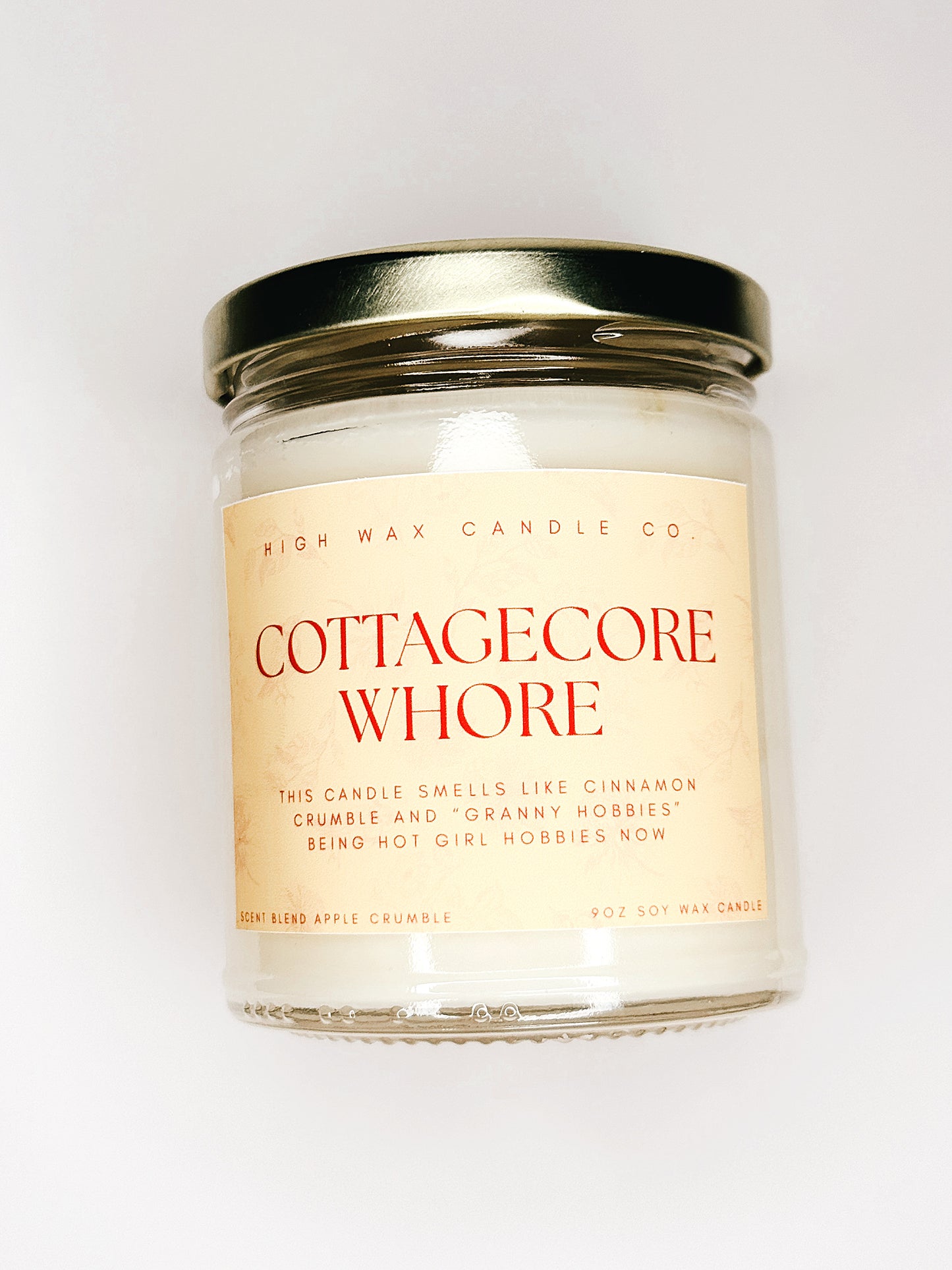 9oz conversation candles - apple crumble