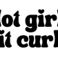 Vinyl vehicle decals - hot girls hit curbs