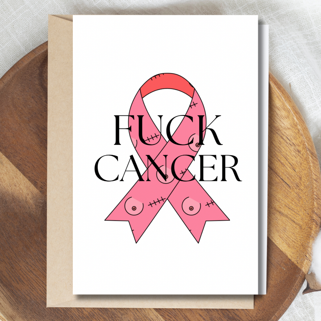 Get well / rest greeting cards -  Fuck cancer