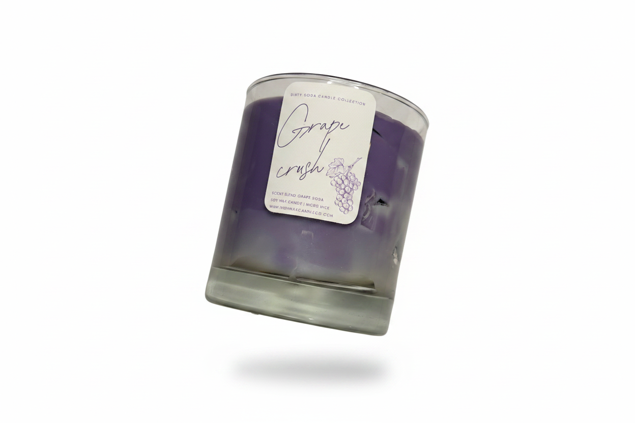 Grape Soda | 11oz Whiskey Jar Candle | High Wax Candle Co.
