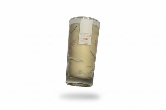 Wood Sage & Sea Salt | 8oz Thrifted Glassware Candle | High Wax Candle Co.