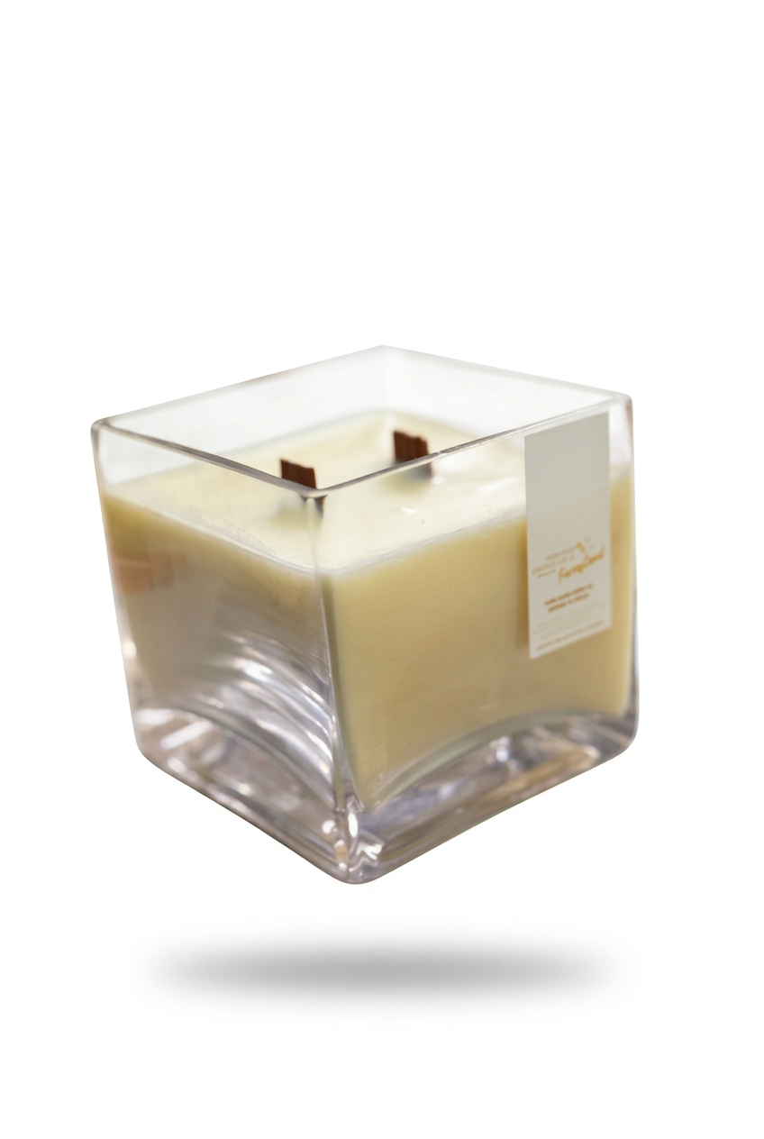RAISIN BUTTER TART | 10oz/8oz THRIFTED curated Glassware Candle | High Wax Candle Co.