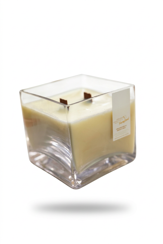 RAISIN BUTTER TART | 10oz/8oz THRIFTED curated Glassware Candle | High Wax Candle Co.