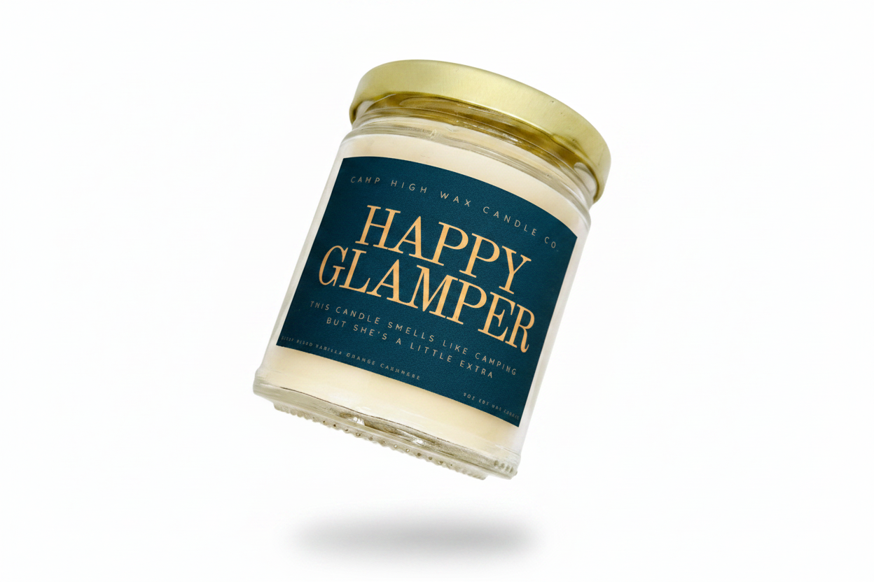 Orange Vanilla Cashmere | 9oz Soy Candle | High Wax Candle Co.