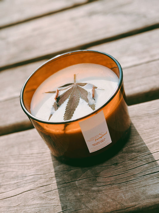 Thrifted glassware candles - stoner girl