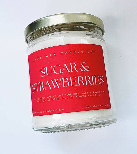 9oz conversation candles - Strawberry Jam 🍓