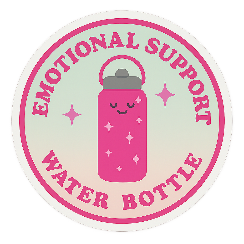 Sticker - emotional support water bottle