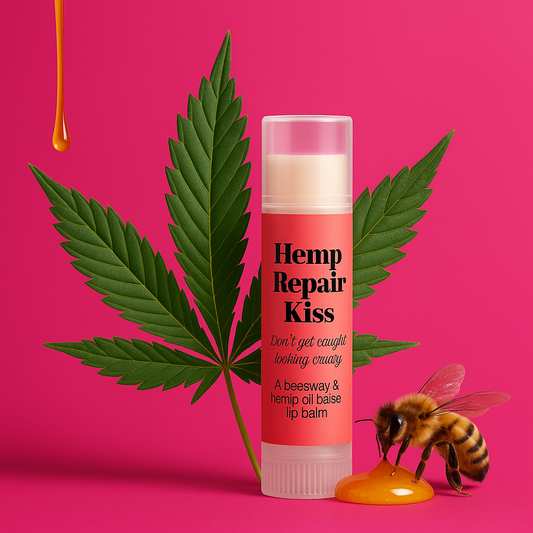 Hemp Seed Lip Balm - USE CODE BUY2 for 2 for $5 "Dont get caught lookin cursty"