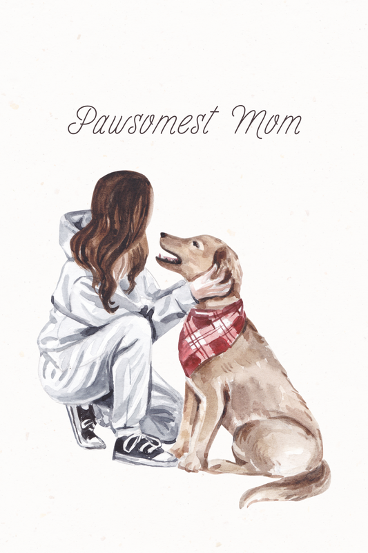 Birthday card - pawsomest mom