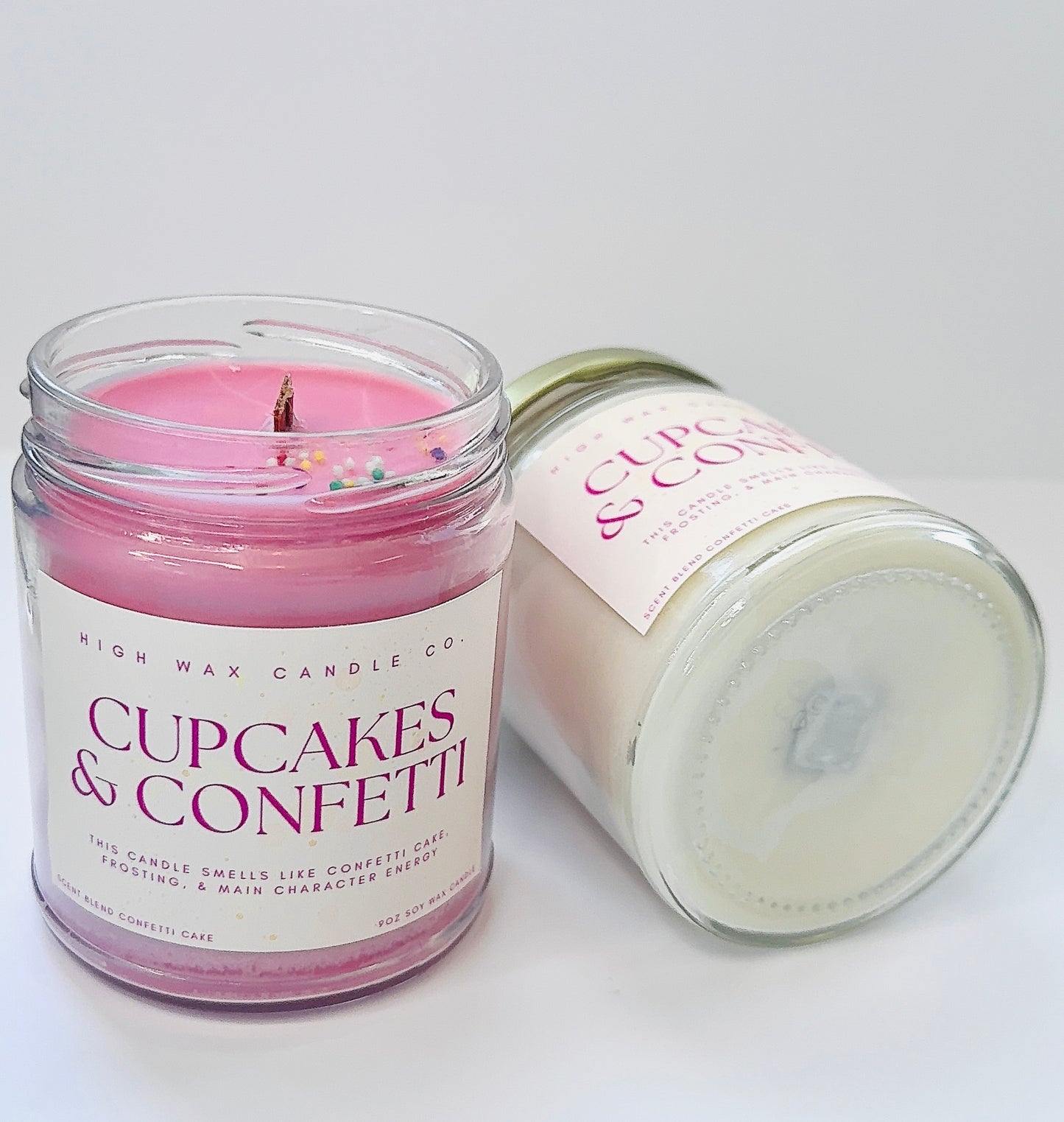 9oz conversation candles - Confetti Cake