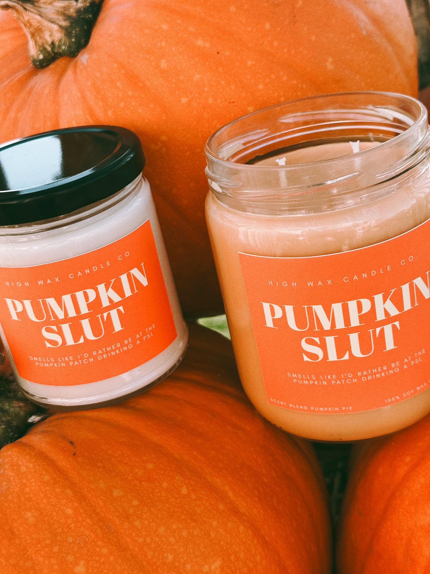 9oz/16oz conversation candles - pumpkin caramel