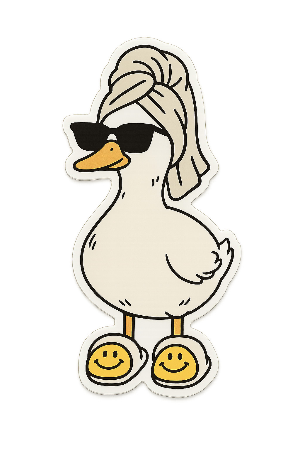 Sticker - fresh AF duck