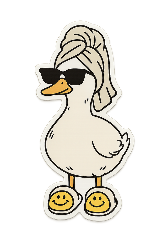 Sticker - fresh AF duck