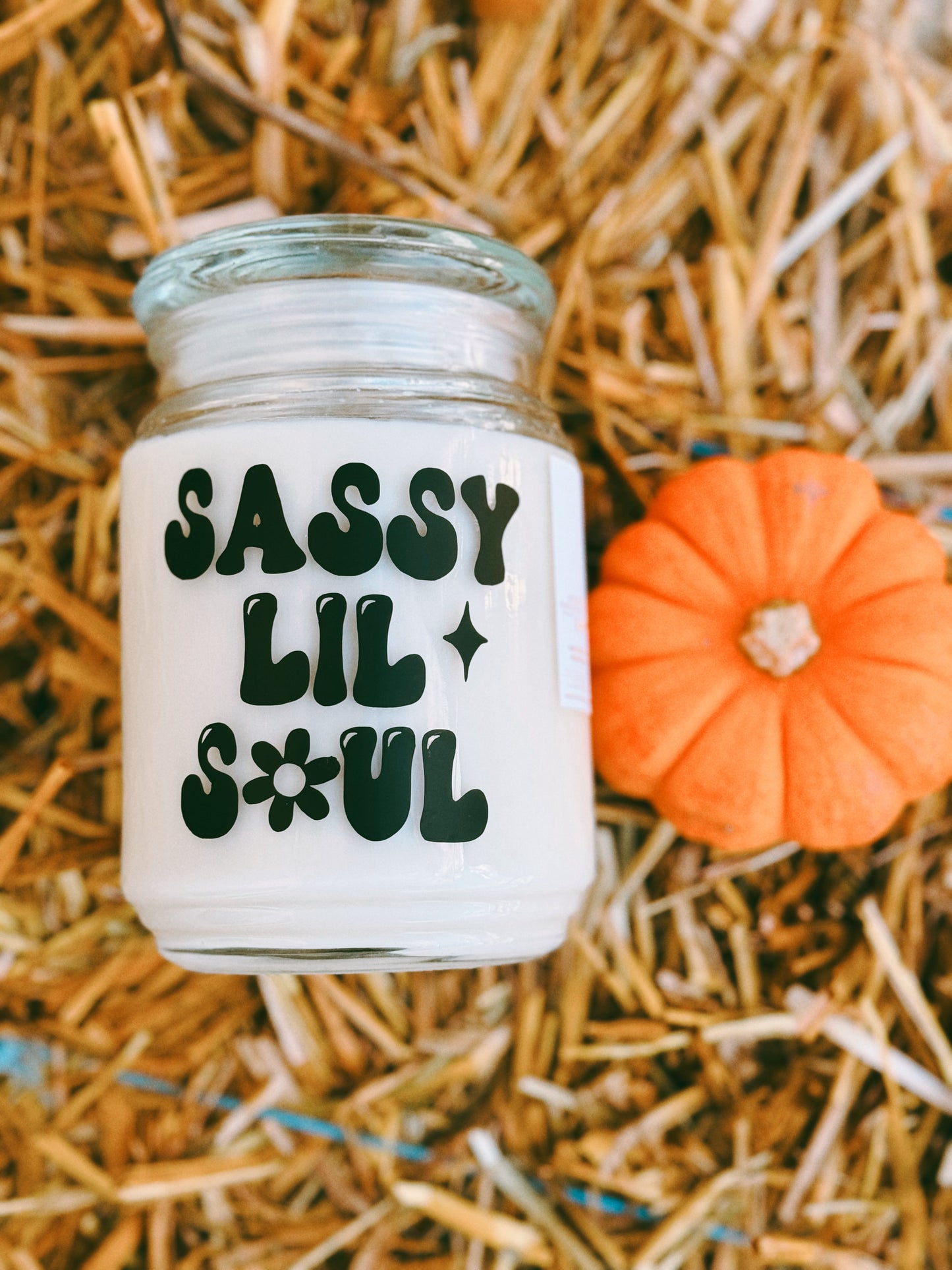 Curated Thrifted glassware candles - Pumpkin Caramel (seasonal fave)