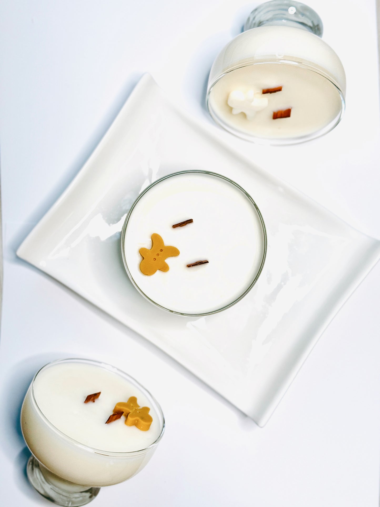 Thrifted glassware candles - Wintertease *seasonal fave*